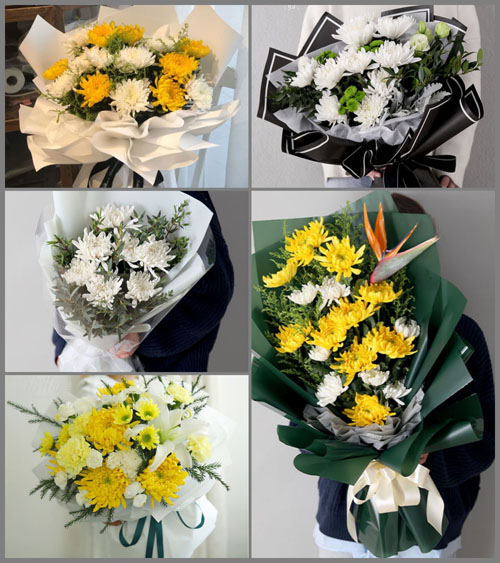广东梅州市五华县梅林镇梅南村白事花束代送